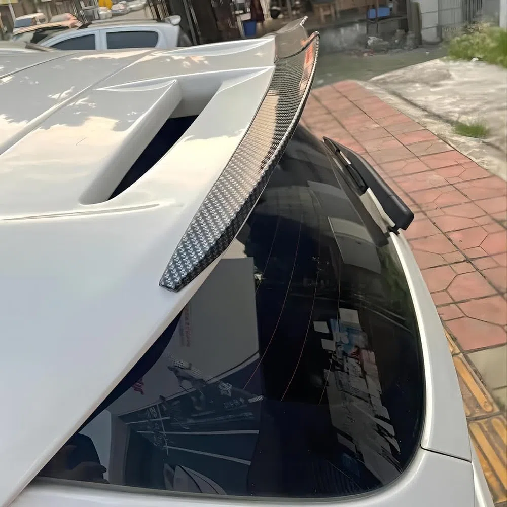 Alerón Trasero para Coche para Honda Accord 2003-2008, Spoiler Trasero Repuestos Automóvil Alerón Puerta Trasera Alerón Maletero ABS Aspecto,Carbon Fiber Look