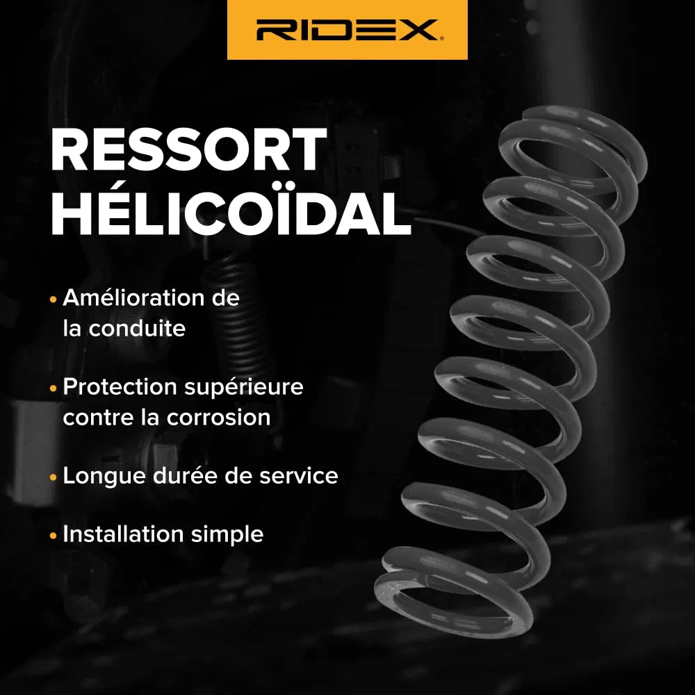 RIDEX 188C1287 2x Muelle de suspensión Trasero Compatible con MERCEDES-BENZ Clase C T-modell S204