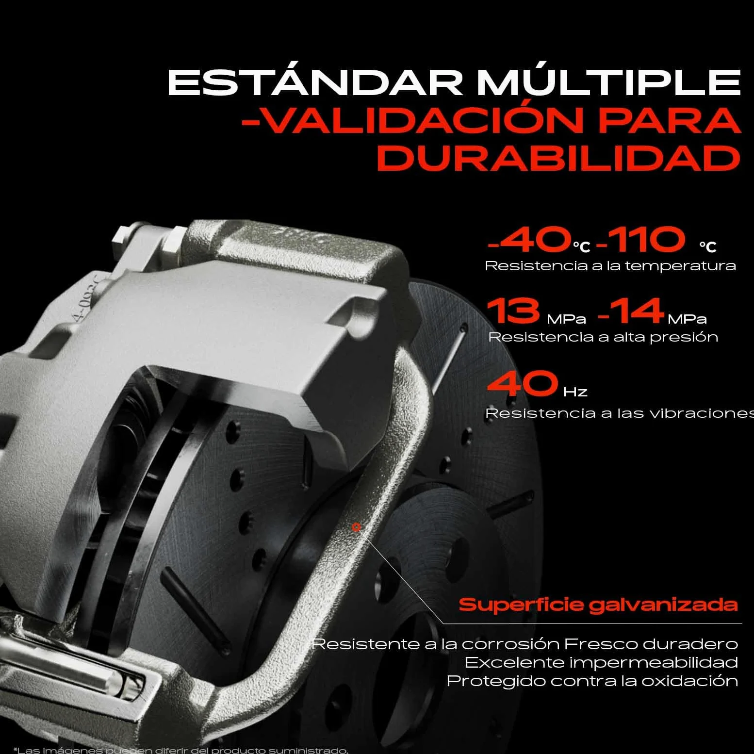 Frankberg Pinza de freno Parte trasera izquierda fundición de alumin.io Compatible con 147 937 GT 937 156 932 166 936 Kappa 838A Kappa 838 Kappa SW 838B Lybra 839AX Replace# 77364538