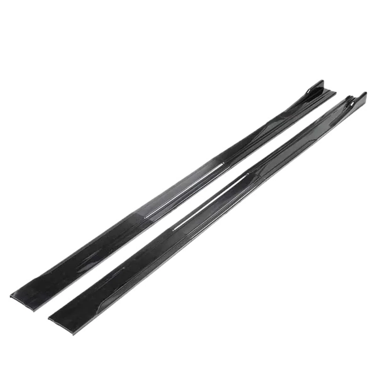 Faldones Laterales para VW Golf 8 MK8 GTI MK8 ID 4 ID 6 Faldones Laterales Universales De 2,2 M Divisores De Balancines Difusores Y Alerones Falda Lateral(Gloss Black 2m)