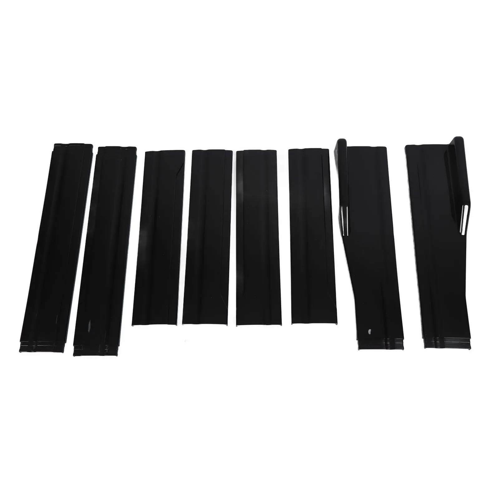 Generic Extensión de Faldón Lateral Trasero Negro Brillante para Mejorar la Estabilidad del Vehículo 78,7 Pulgadas para Automóviles Universales