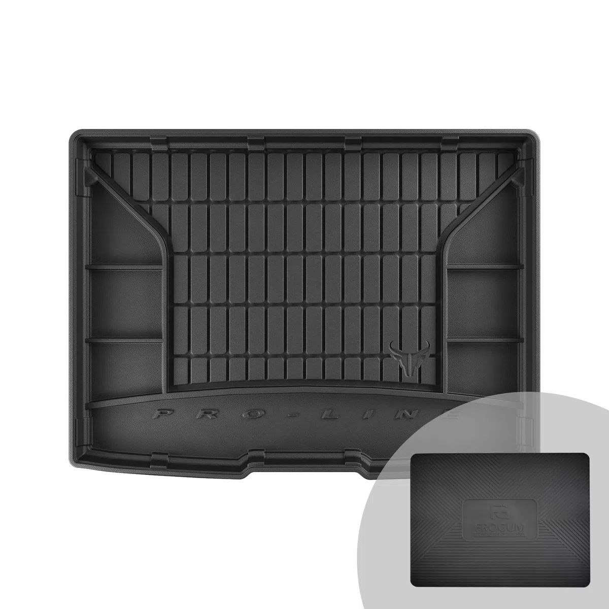 FROGUM ProLine 3D Alfombrilla Exclusiva de Goma cubeta Maletero para Ford Focus IV Desde 2018 | Práctico Organizador | Los Bordes más Altos | Al Tamaño
