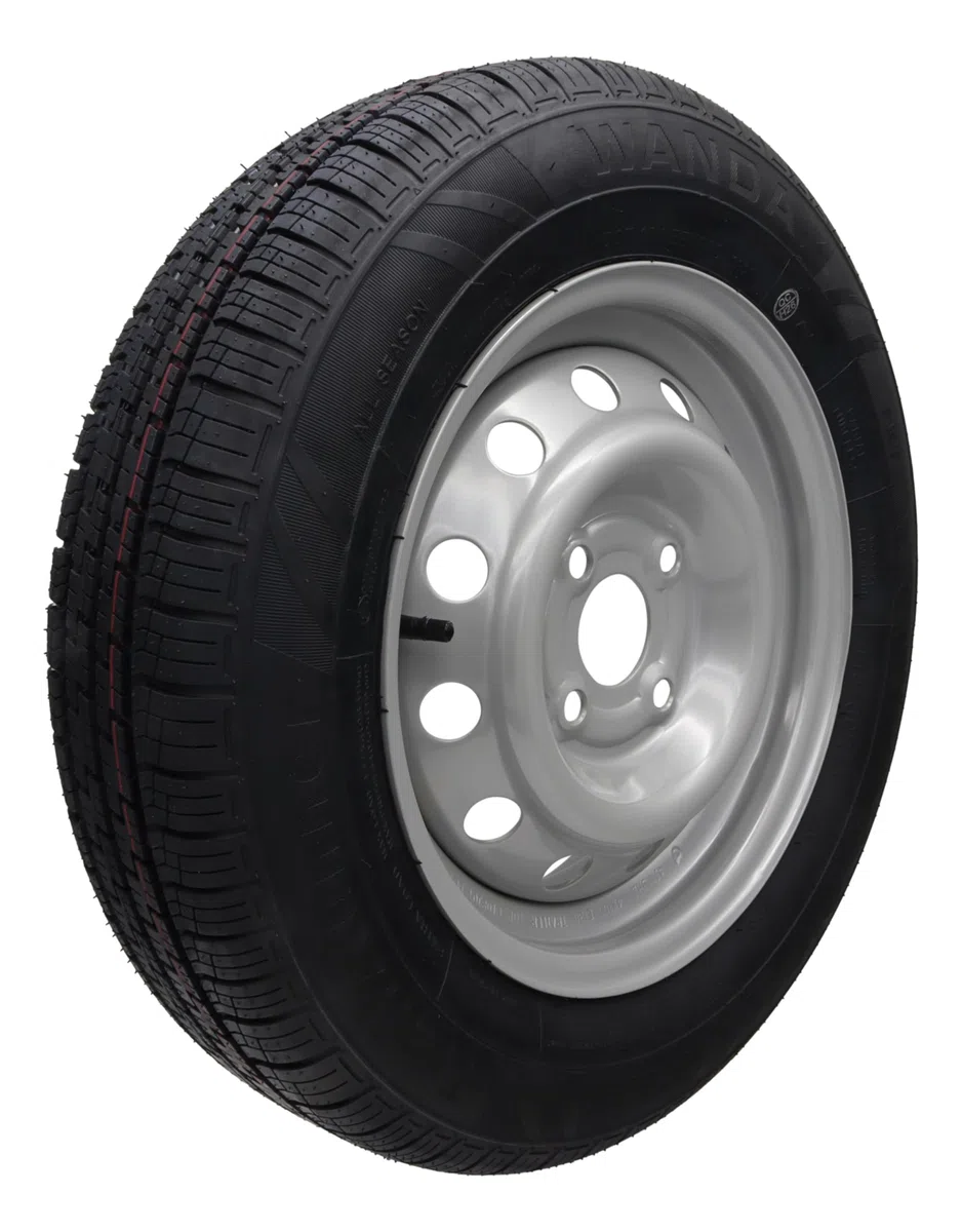 Rueda completa 145/80R13 79N 4x100, rueda de remolque para coche, llanta 4Jx13, neumático 145 80 R 13, rueda de remolque