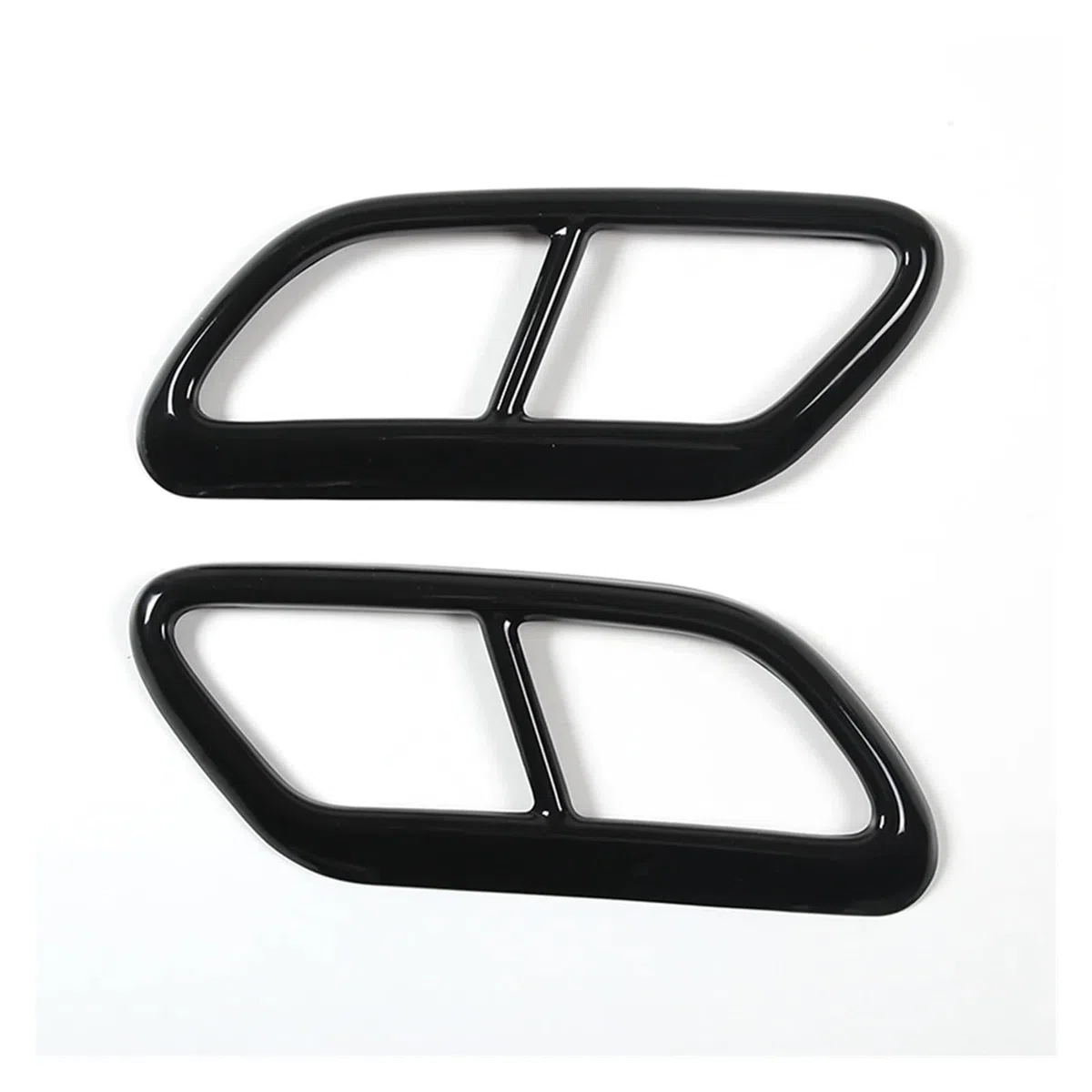 NEGRO Cubierta embellecedora silenciador trasero, Compatible for Volvo, S60 2020 S90 V90 2016-2019 moldura de la cubierta del escape del vehículo