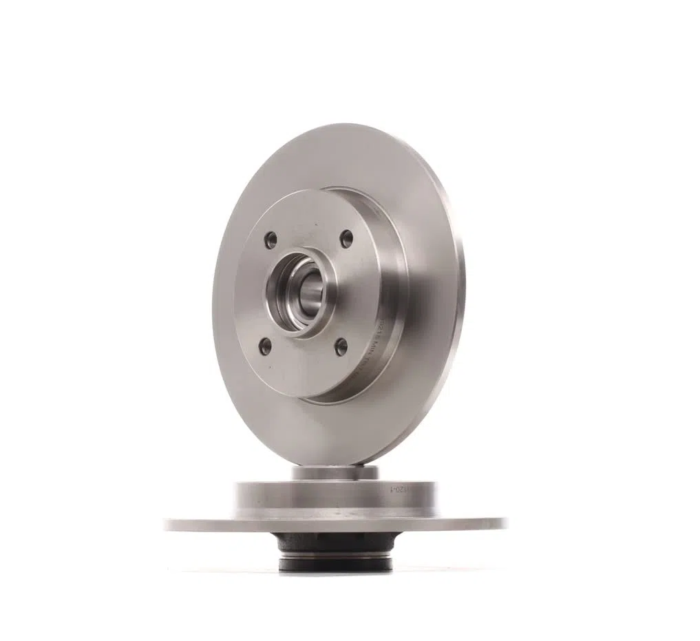 RIDEX 82B0745 2x Disco de freno Trasero con buje de rueda Compatible con CITROËN C4 II Hatchback NC