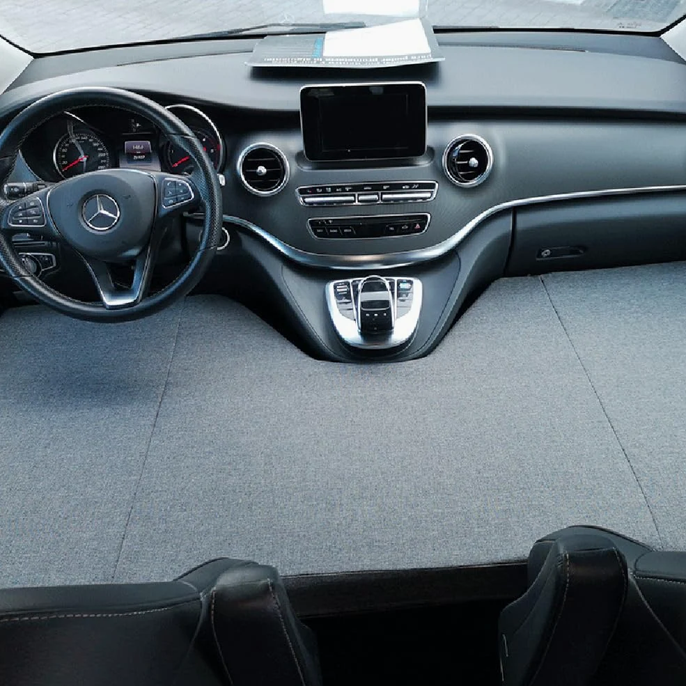 Colchón Plegable Cama Delantera Camper para Mercedes Clase V Color Gris (+2014)