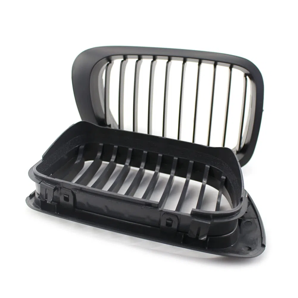 FSFYUK Rejilla delantera tipo riñón para parachoques de coche para 3-Series E46 Coupe 1999-2003 Pre-facelift