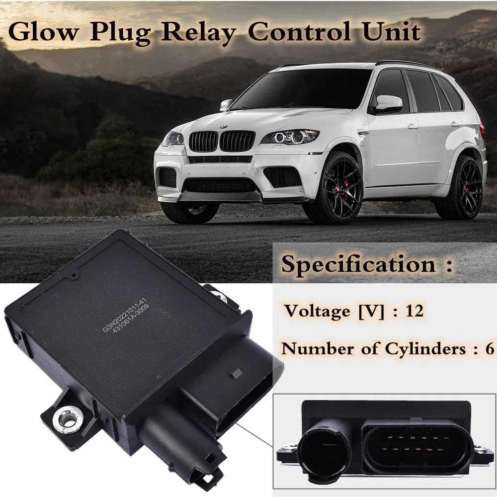 Unidad de control de relé de bujía incandescente GSE102 compatible con E46 E90 E91 E92 E93 E60 E61 E63 E64 E65 E66 E67 X3 E83 X5 E53 E70 X6 E71 E72 122 17788 327 12217801201. Mazonda