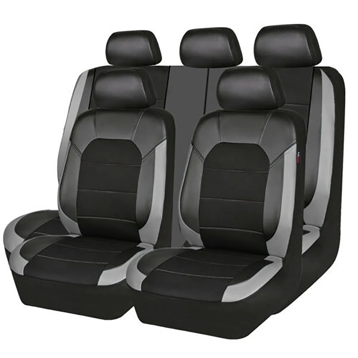 KLUFO Coche Cuero Fundas Asientos para Kia Sportage 2000-2018 2019 2020 2021 2022 2023 2024, Protección del Asiento Cómodo Impermeable Transpirable Accesorios,Grey