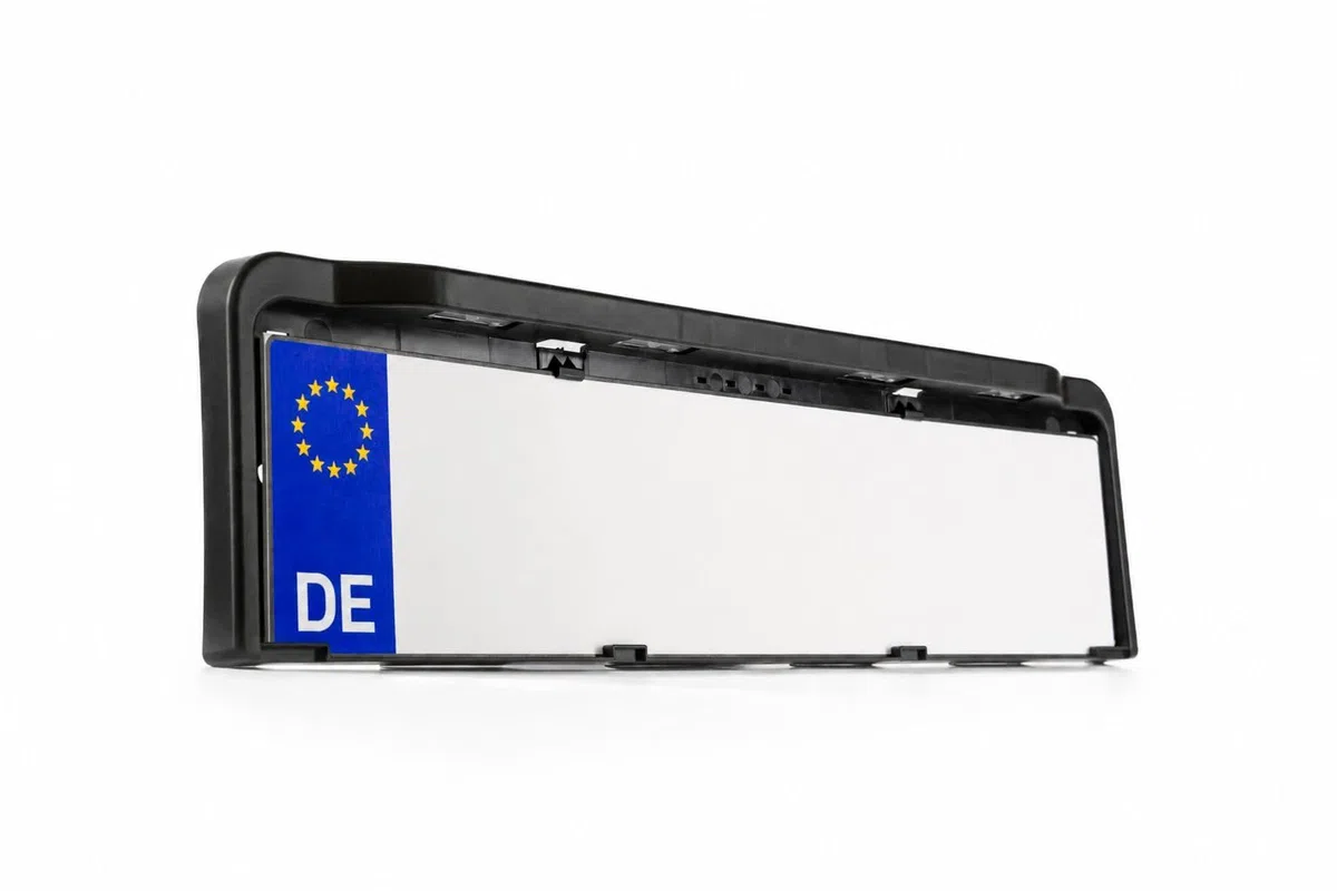 2X Soporte de matrícula con iluminación LED – Universal 12–36V – Homologación E9 / ECE R10 – IP68 – para Coches Camiones remolques y maquinaria agrícola