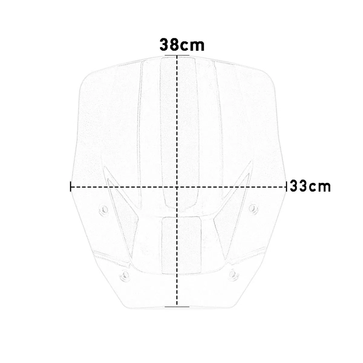 Parabrisas Cúpula Windshield para BMW R1300GS 2024 Parabrisas Esorios para Ted(Clear)