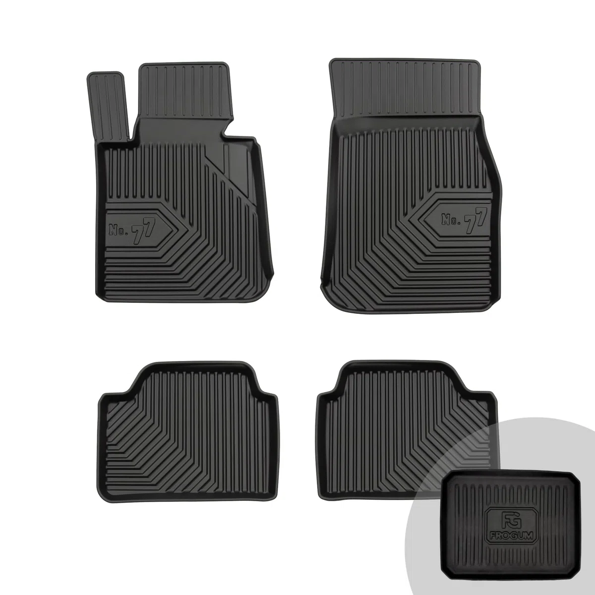 FROGUM No.77 Alfombrillas para Coche Alfombras para BMW Serie 1 F20 2011-2019 | Borde Alto | para Todo el año | Tamaño