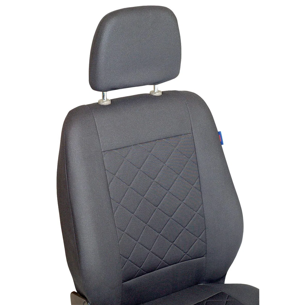 Fundas De Asiento para Mitsubishi Canter - Conjunto De Fundas 1+2 - Color Premium Cuadrados Grises