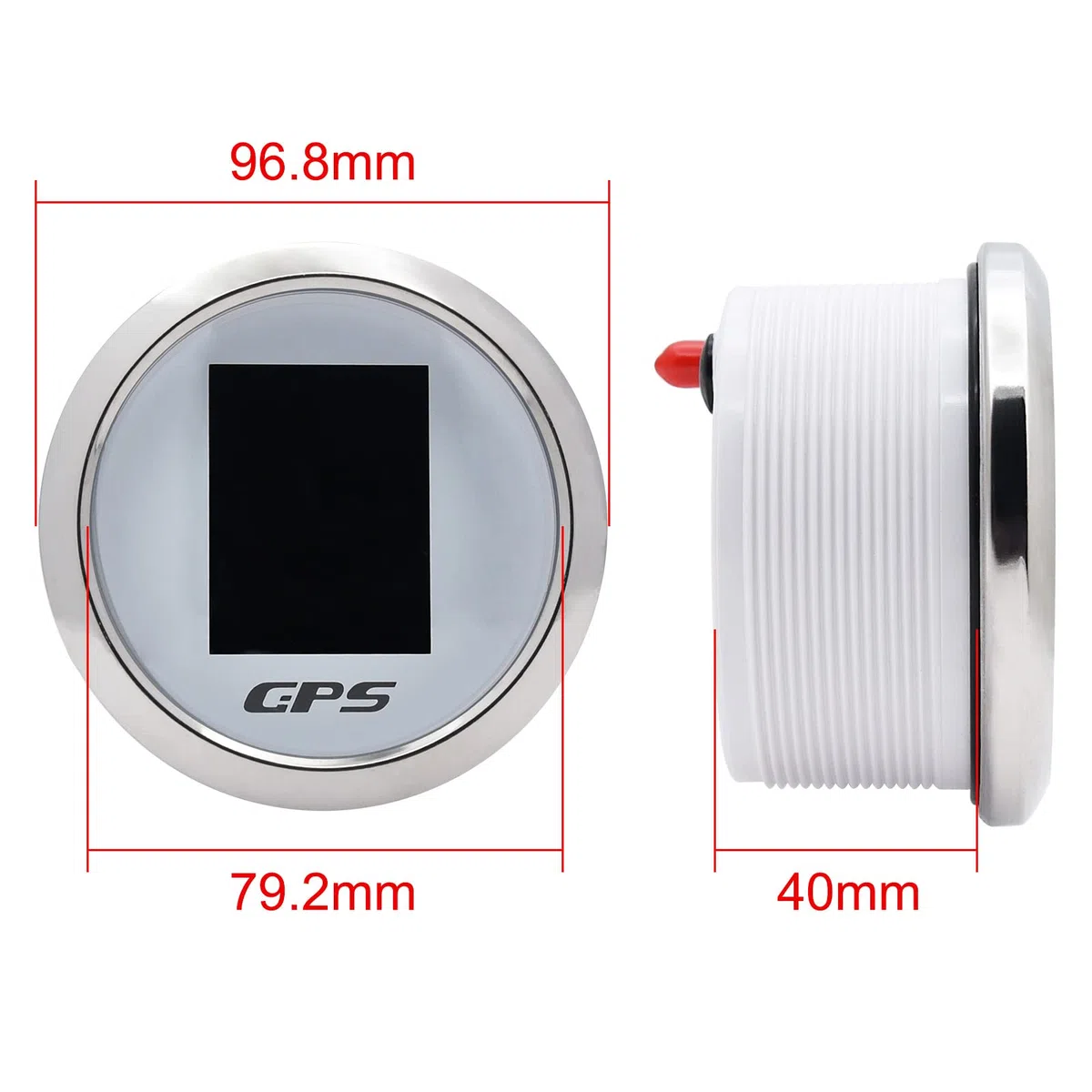 85mm Velocímetro GPS TFT Ajustable Mph Nudos Km/h Velocímetro odómetro digital con antena GPS para Barco Coche Autocaravana RV