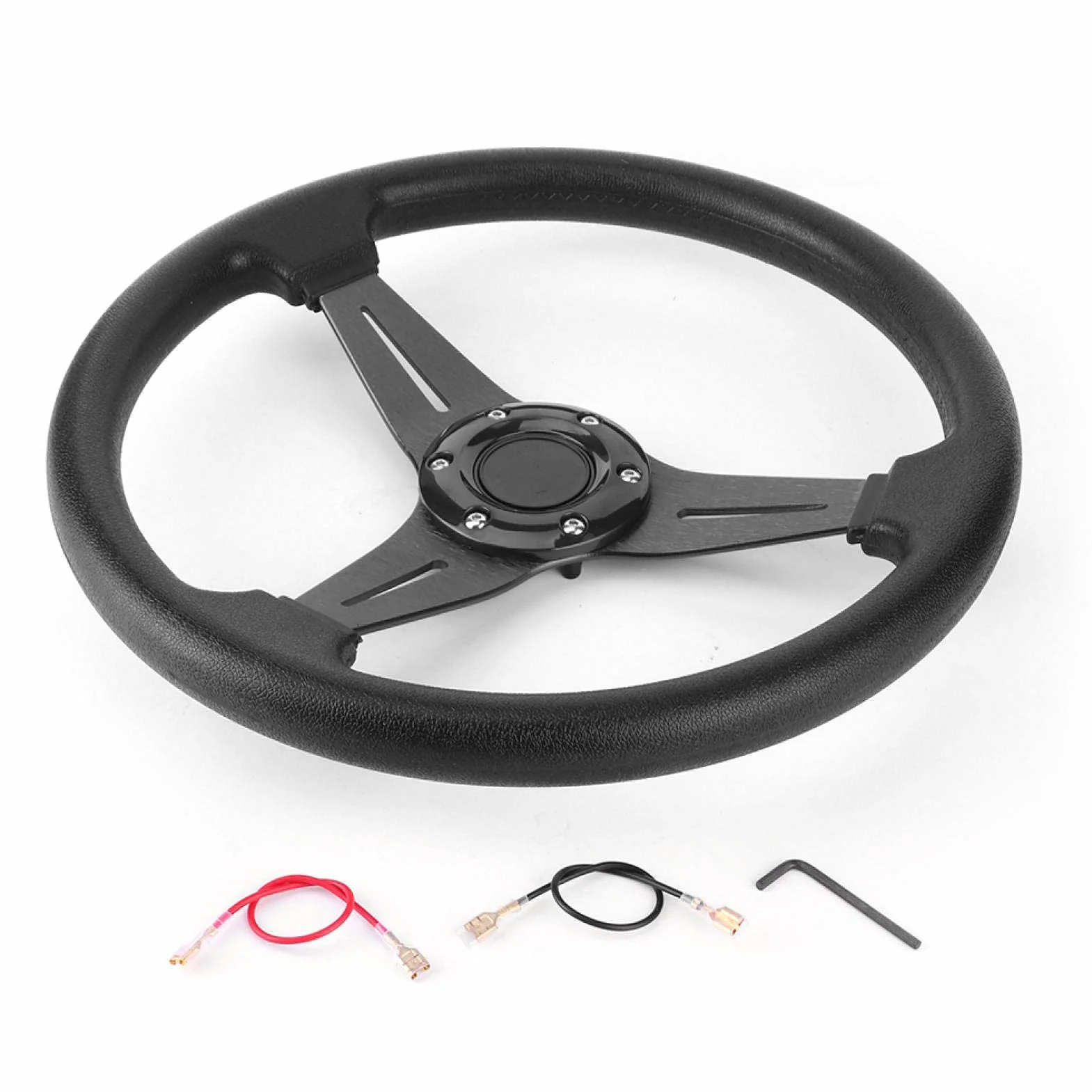 Volante deportivo para coche, 14 pulgadas, 350 mm, de carreras, repuesto