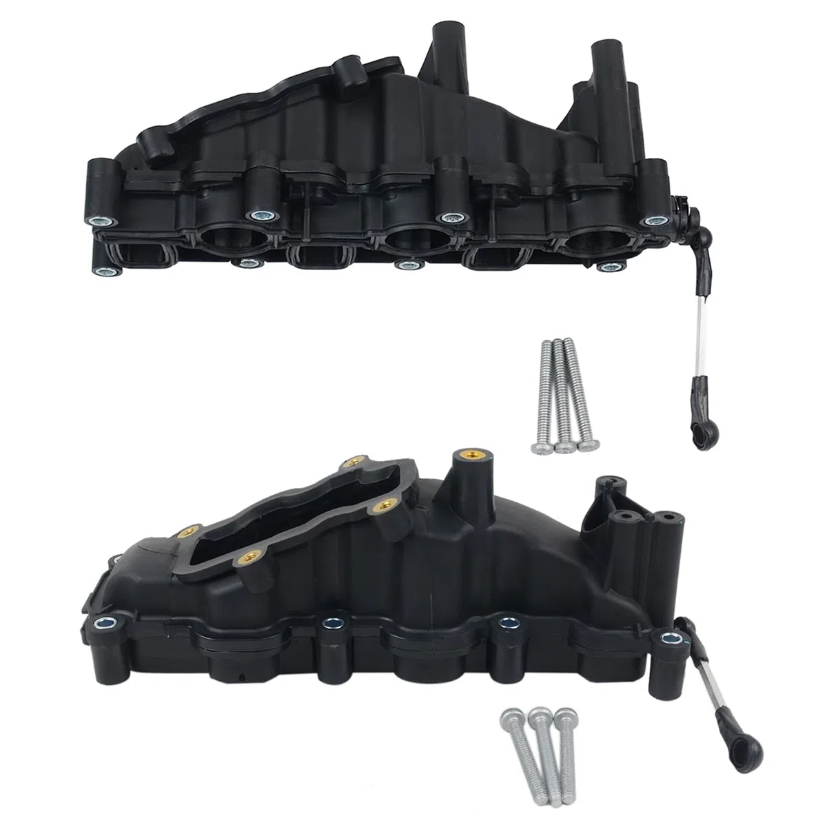 2x Colector de admisión compatible con A4 A6 A8 Q7 T0uareg 2.7 3.0 TDI 059129711CK 059129712BL