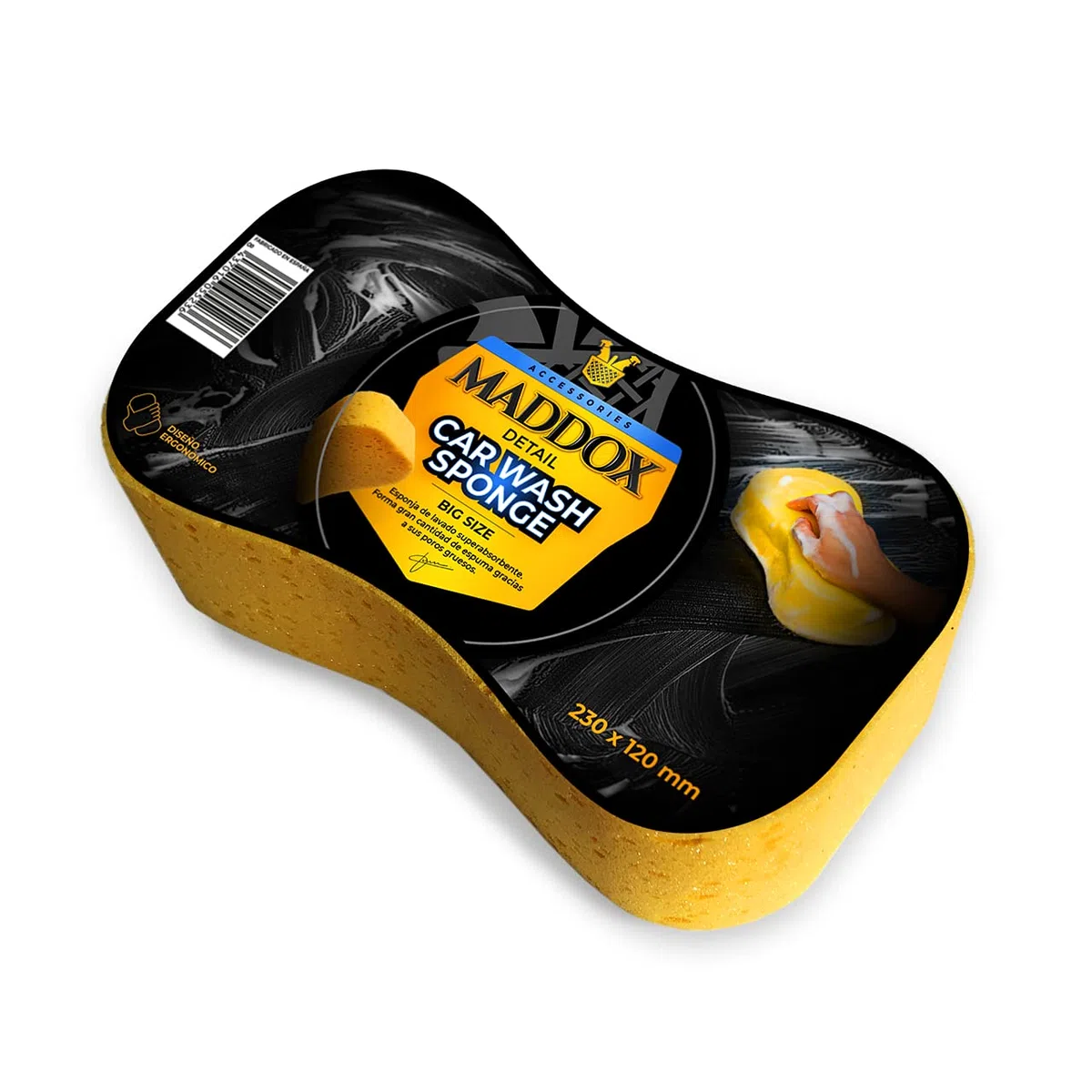 Maddox Detail - Esponja Superabsorbente Lavado Coche y Moto Car Wash Sponge | Esponja de alta absorción alta eficiencia y Protección para tu Vehículo Alta Protección Versatilidad en el Lavado
