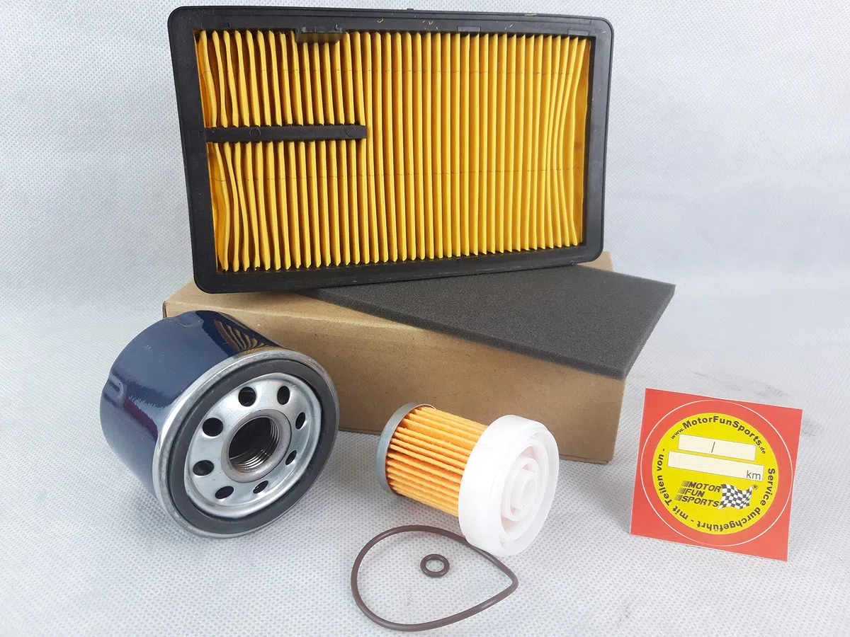 Juego de Filtros Compatible con Kubota Aixam con Motor Kubota Z402 Filtro de Aceite, Filtro de Aire, Filtro de Combustible
