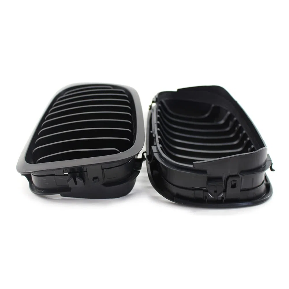FSFYUK Rejilla delantera tipo riñón para parachoques de coche para 3-Series E46 Coupe 1999-2003 Pre-facelift