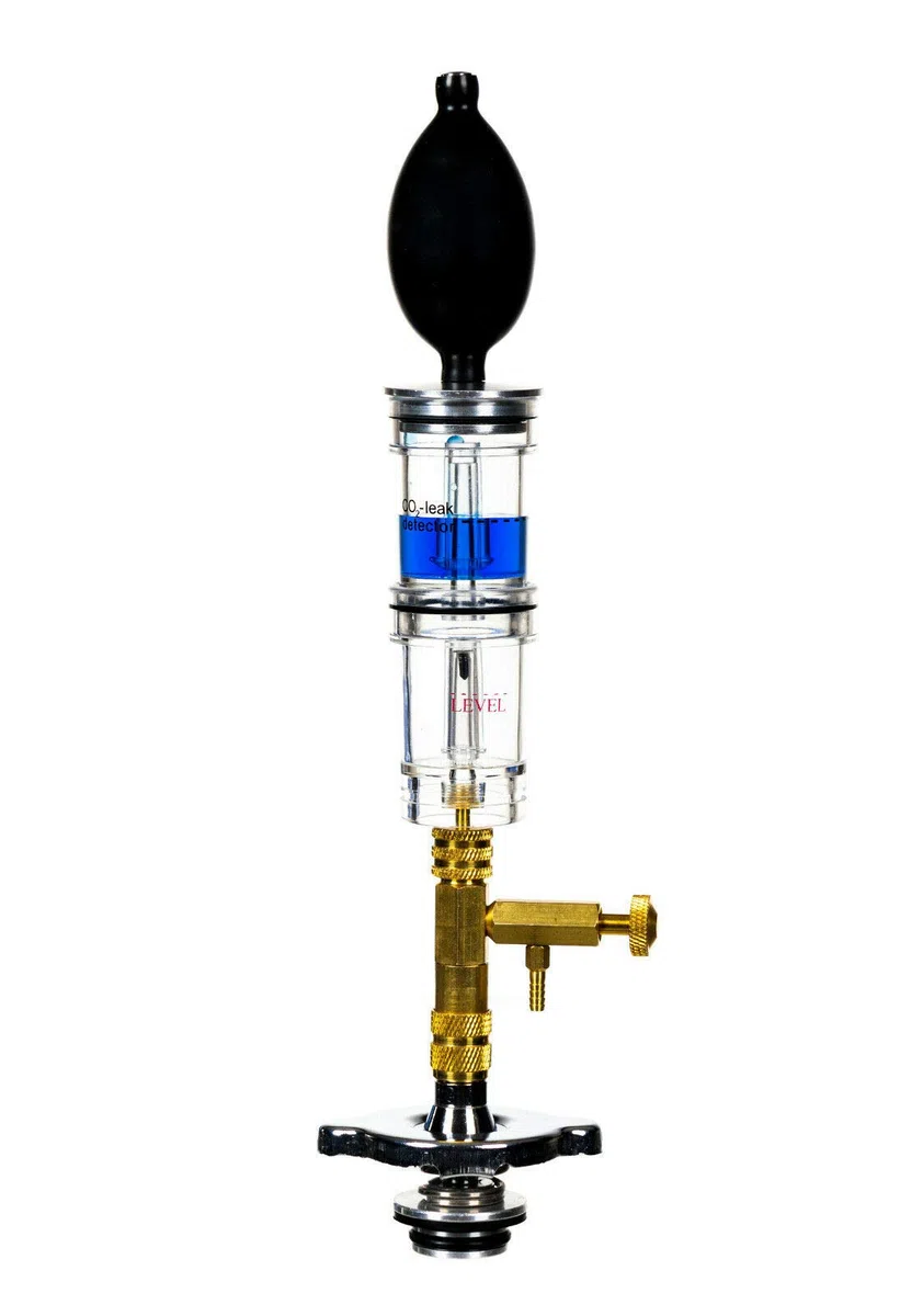 RELD Professional Detector de Culata Probador de Juntas de Cabeza Detector de Fugas CO2 Universal para Todos los automóviles y Motocicletas Detector de Fugas Motor rápido con Caja y 500 ml de líquido