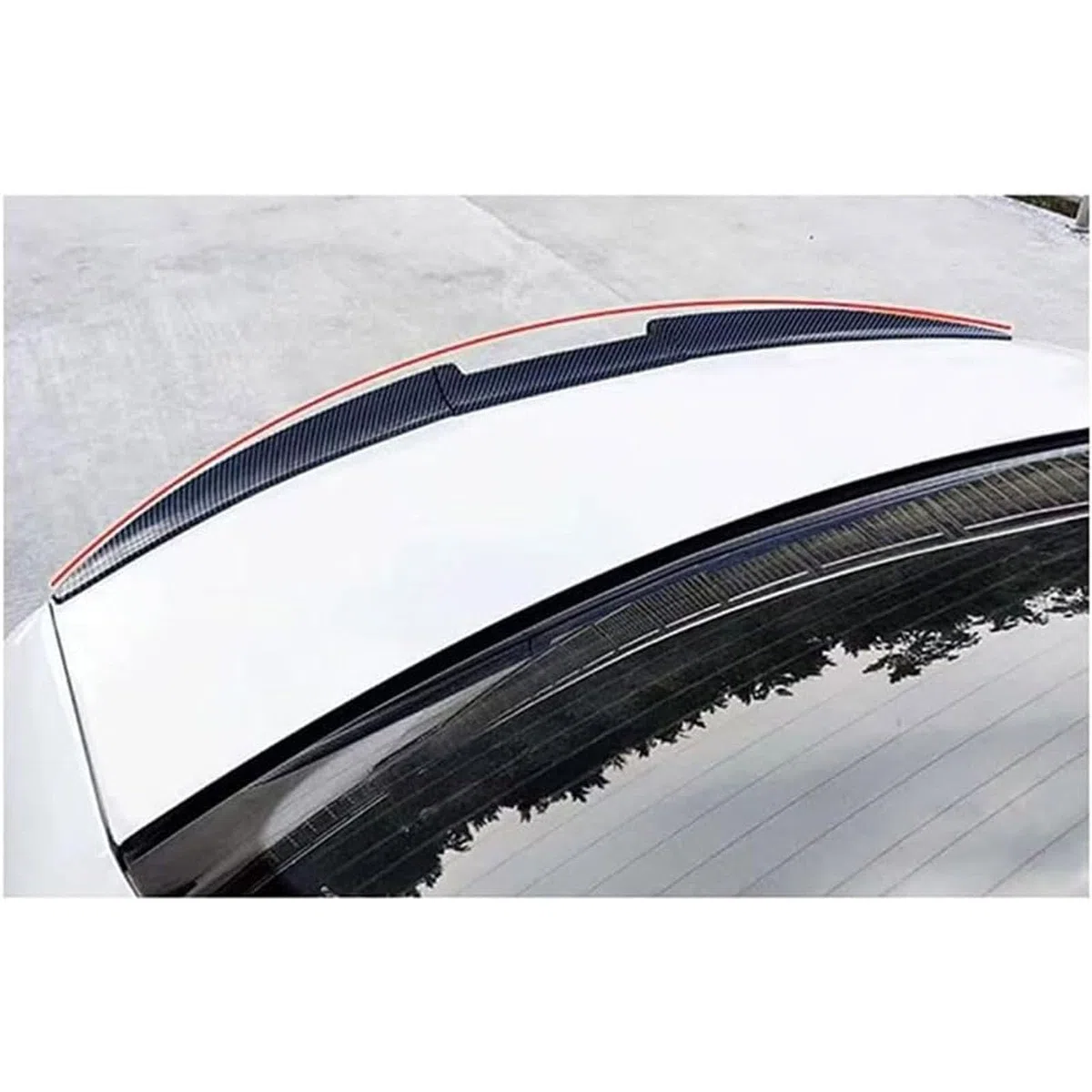 Alerón Trasero para Coche para Honda Accord 2003-2008, Spoiler Trasero Repuestos Automóvil Alerón Puerta Trasera Alerón Maletero ABS Aspecto,Carbon Fiber Look