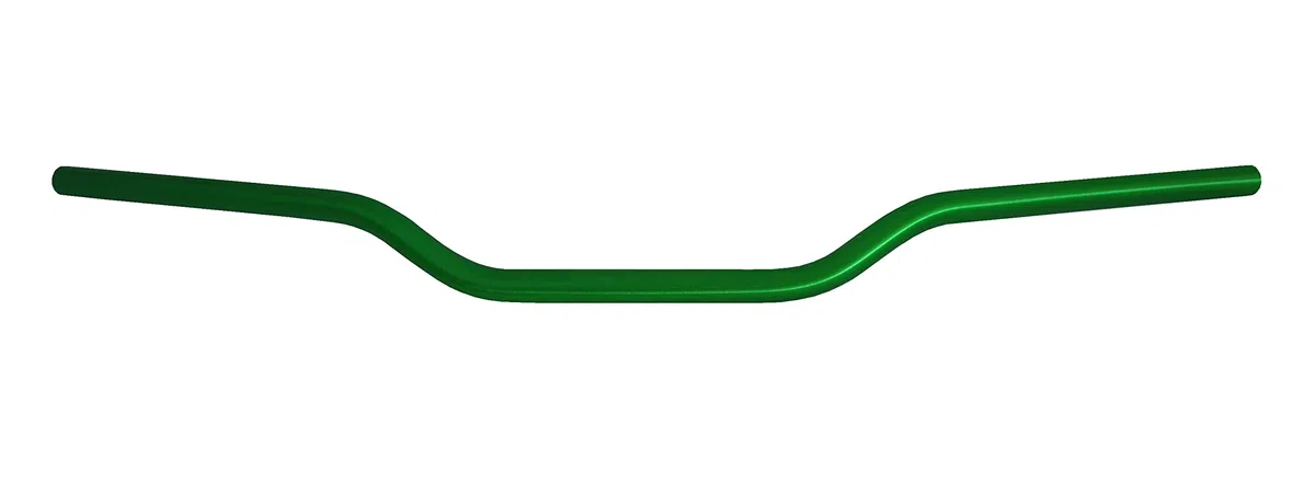 Manillar Accossato Verde por Kawasaki Z800, Curva Media, en aluminio, 22 mm de diámetro