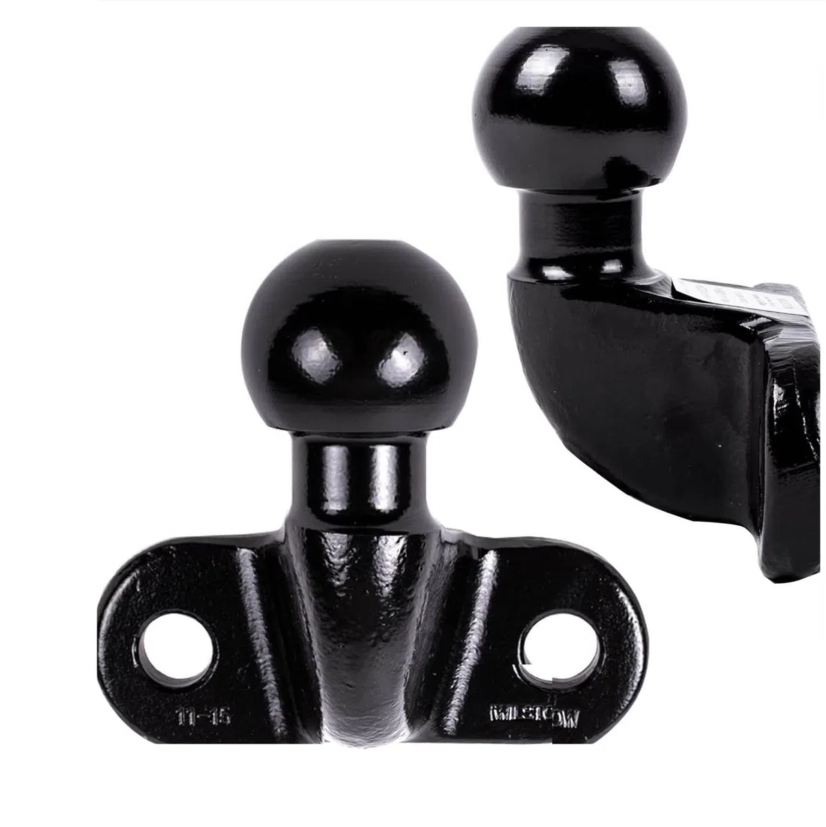 HEYOUTH Bola Remolque Ø50mm,Enganche Remolque,3500 kg,Bola de Enganche para Remolque,para Coches, Camiones y Tractores (Negro)