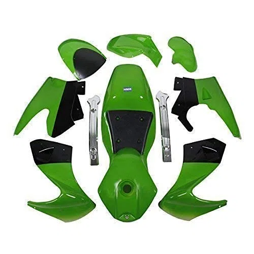 Bolsillo Bici Cubierta Set Completo (Verde/Negro)