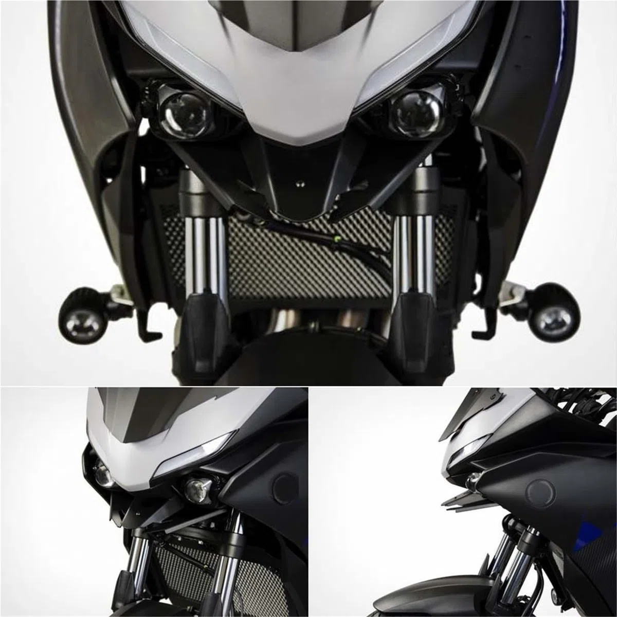Motocicleta Alerón Delantero Alerón Delantero Compatible con Yamaha Tracer 700 Tracer 7 GT 2020 2021. Divisor Parachoques