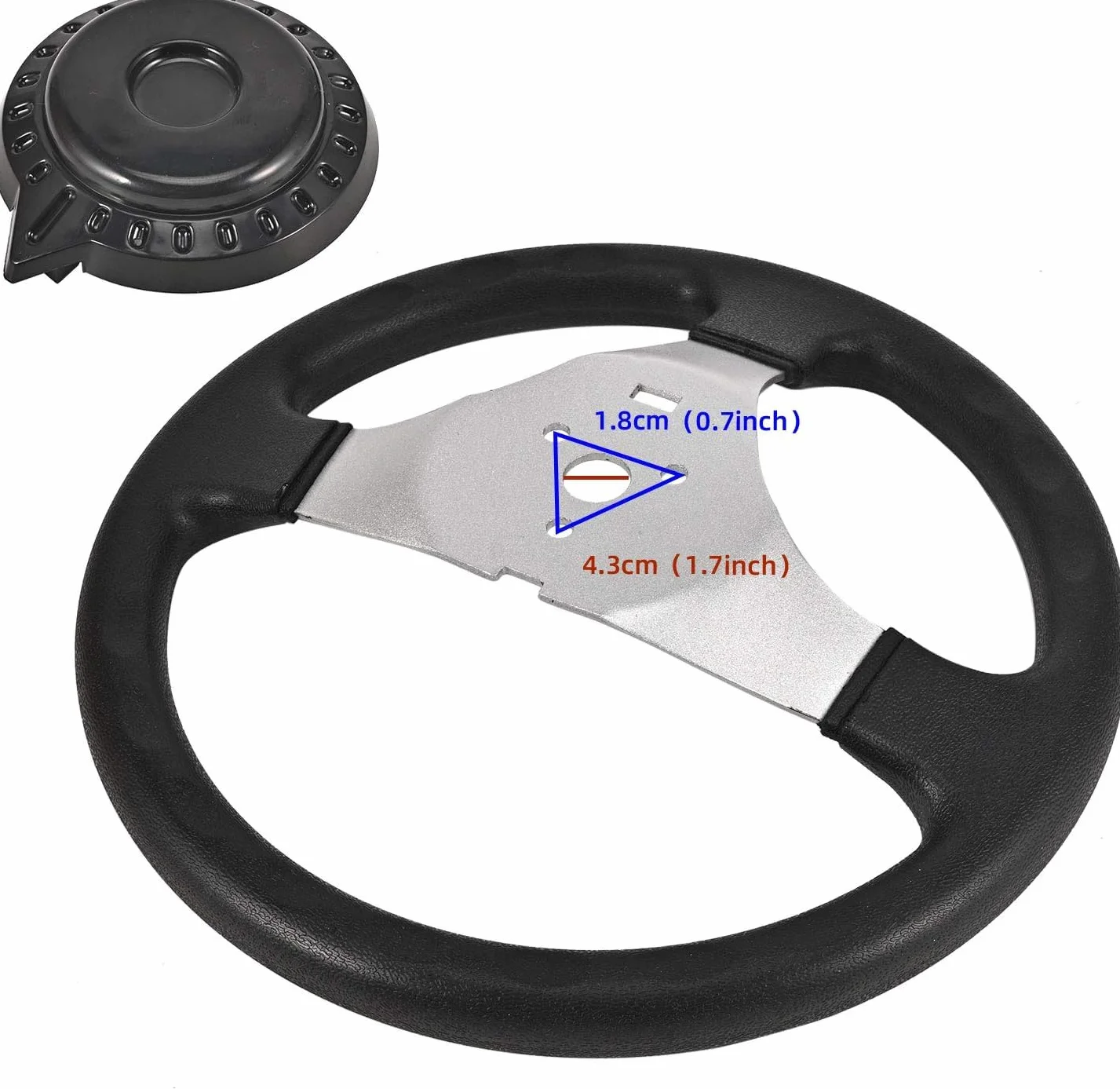 Trkimal Juego de barras de dirección de 300 mm para volante, volante de barco, kit de herramientas de montaje de piñón para Go Kart ATV UTV 110 cc 125 cc 140 cc 150 cc