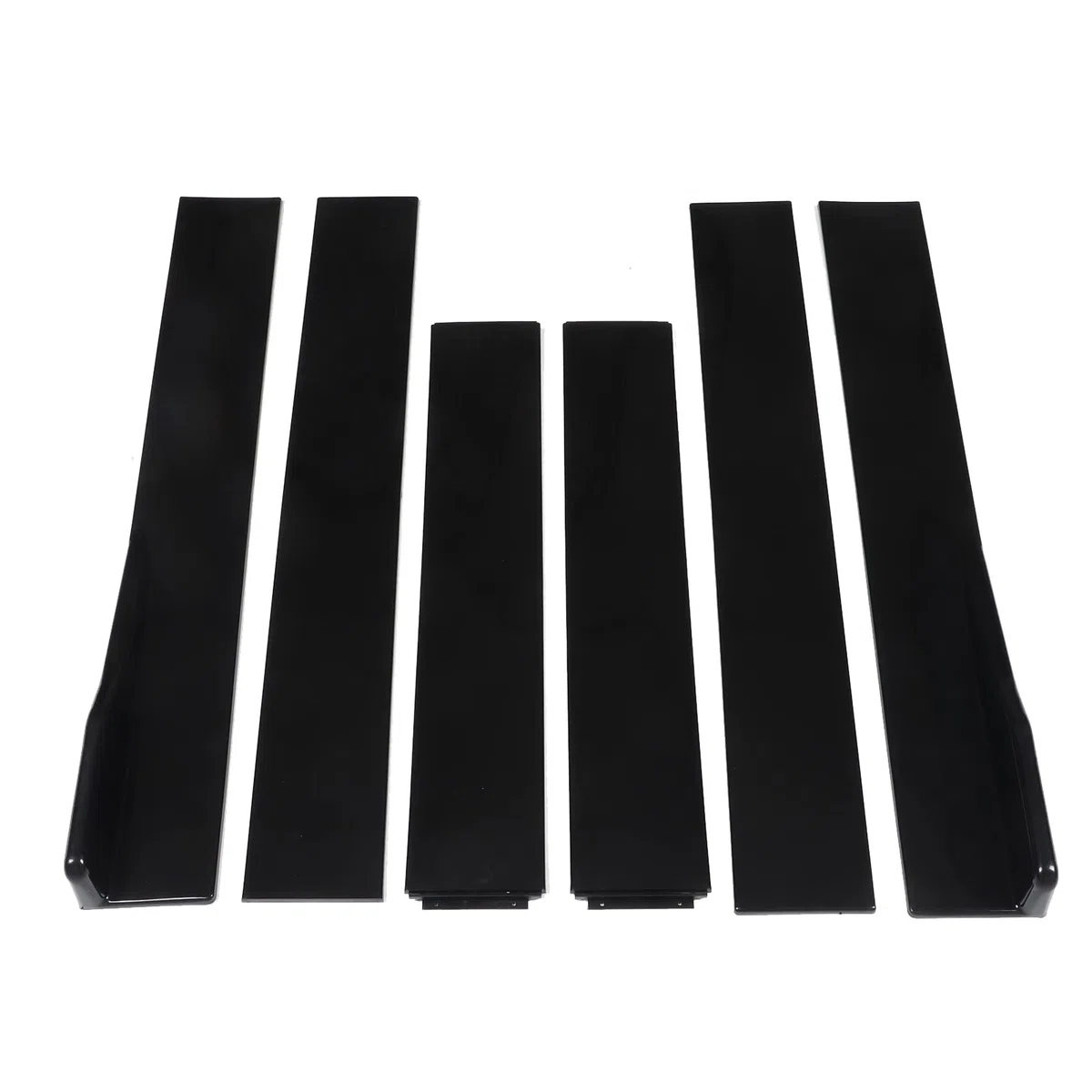 Faldón Lateral Faldones Laterales Divisor Exterior del Automóvil Faldones Laterales del Automóvil 2,2 M Negro Brillante Panel Basculante Exterior Lado Inferior Extensiones de