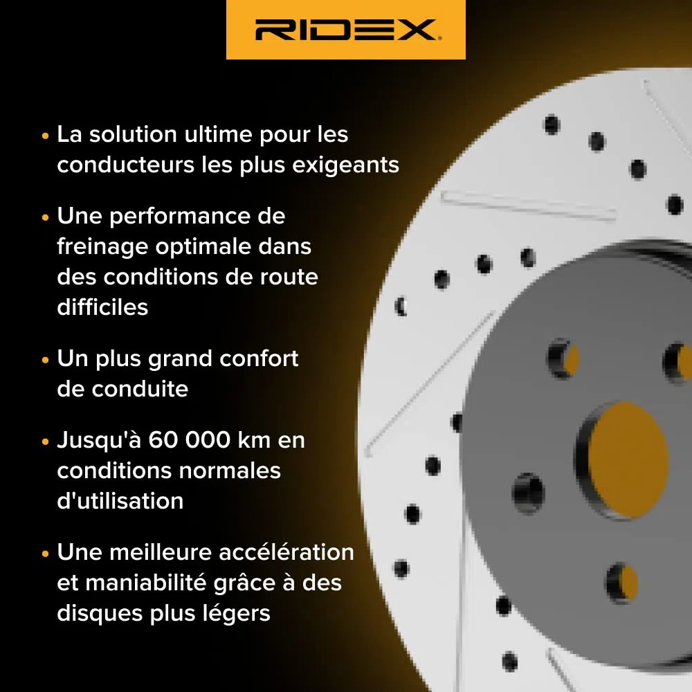 RIDEX 82B0745 2x Disco de freno Trasero con buje de rueda Compatible con CITROËN C4 II Hatchback NC