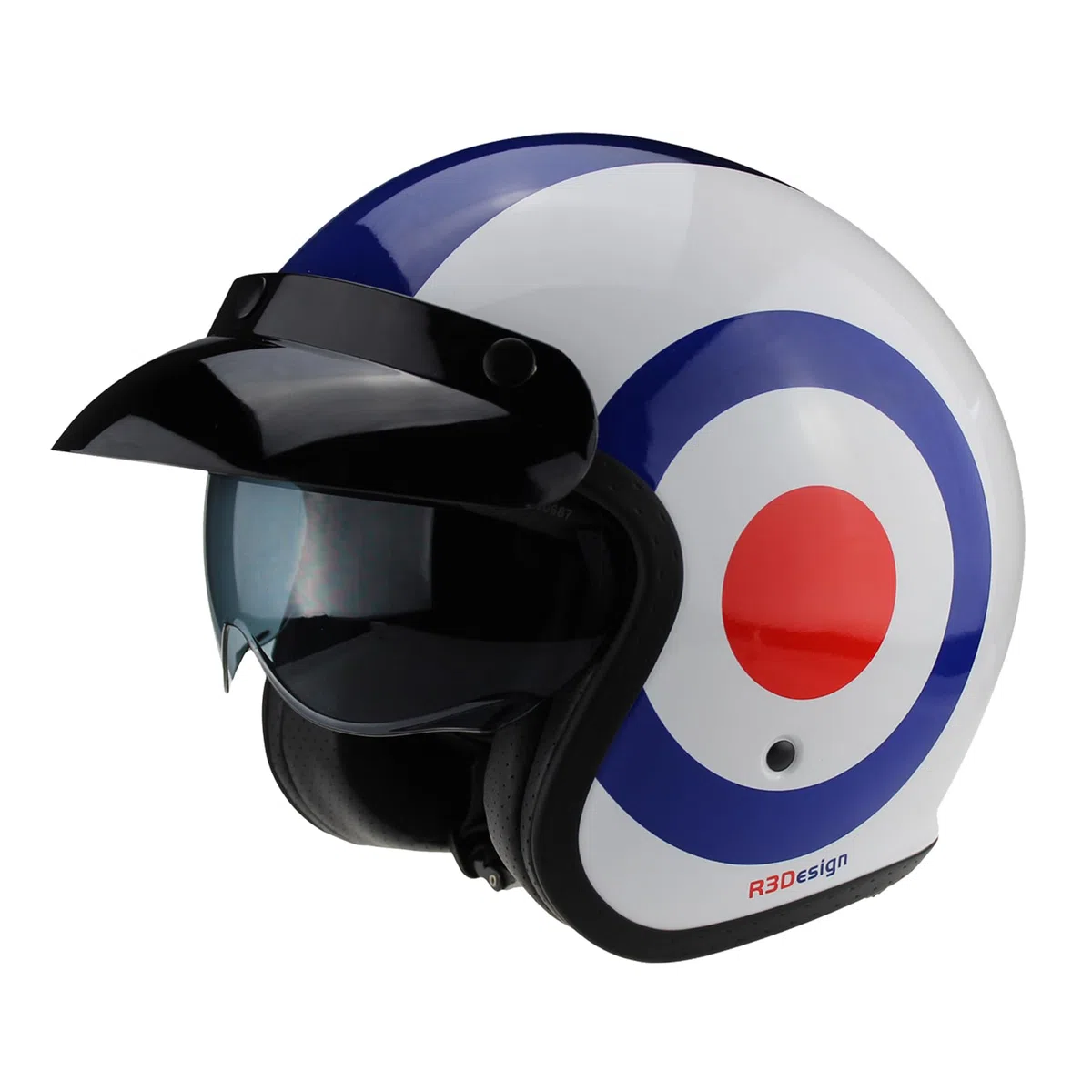 VIPER Motorcycle Helmet with Inner Sun Visor RSV06 Plus Open Face Jet Motorbike Helmets for Adult - Motorbike Rider Road Legal ECE2206 Approved for Cruise Bike Chopper Moped Electric Scooters