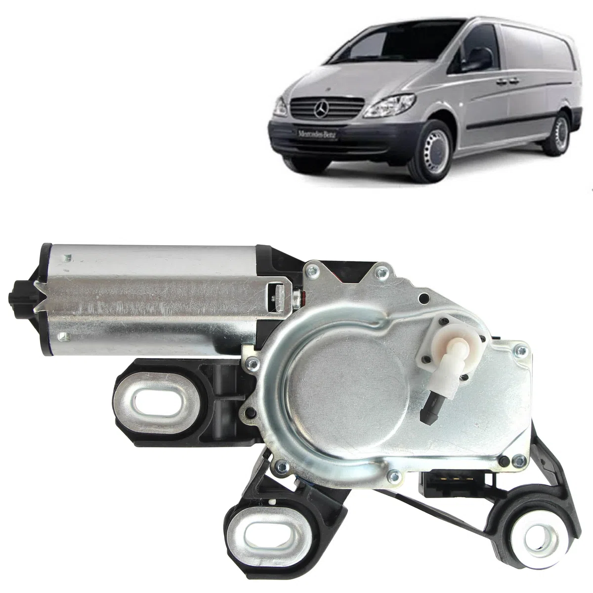 Motor limpiaparabrisas trasero compatible para Mercedes Vito y Viano (W639) (2003-2014) 6398200408, 639 820 0408, 639 820 04 08