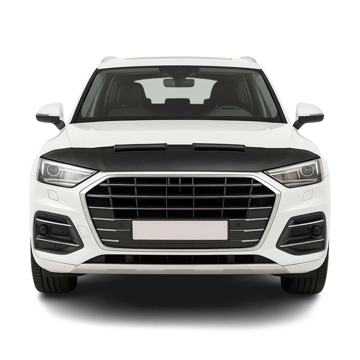 Haubenbra Steinschlagschutz Bonnet Bra compatible con Audi Q5 FY 2017-2024 Negro Halb