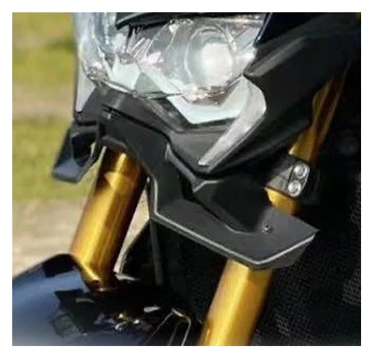 Piezas De Motocicleta para Kawasaki Z900 Z 900 2020-2024 Alerón Delantero Aerodinámico Alerones Delanteros Desnudos Kit Deflectores De ala Aerodinámicos Alerón Moto(Forging Pattern)
