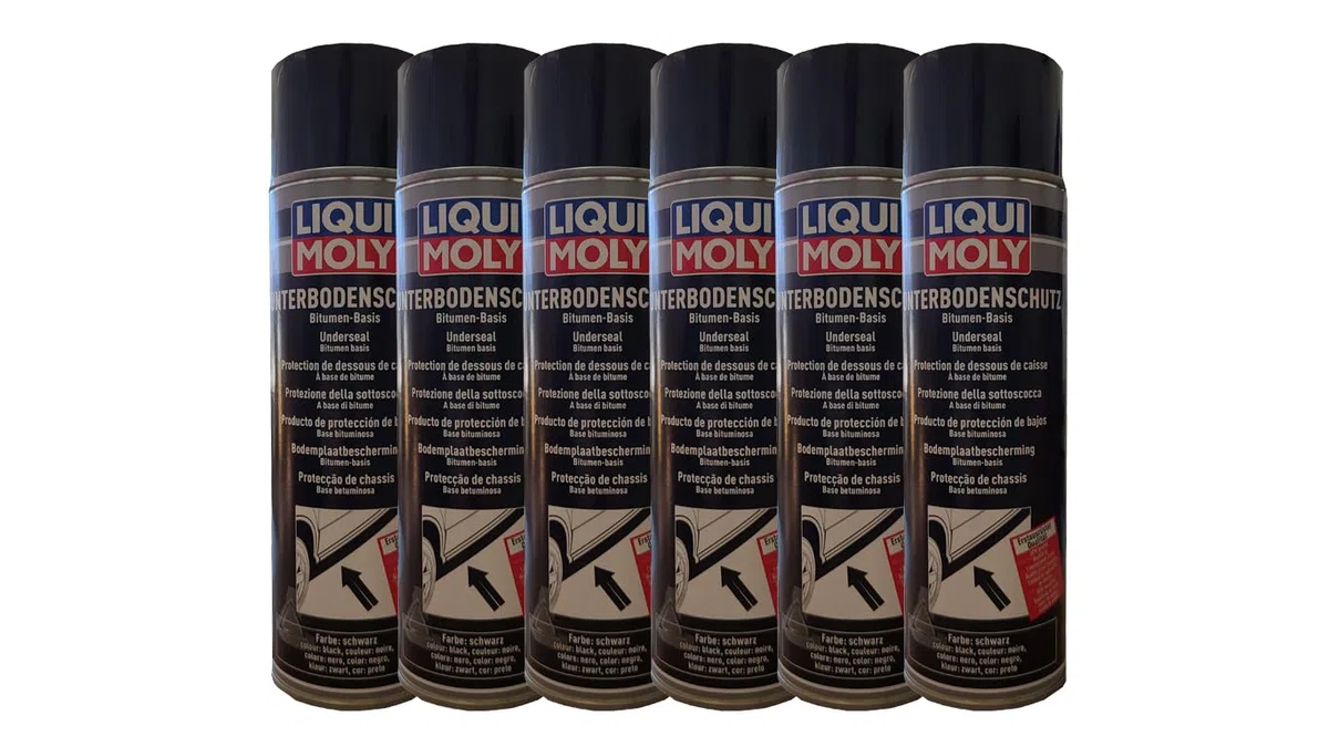 Liqui Moly 6111 - Protectores para subsuelo (6 unidades, 500 m), color negro