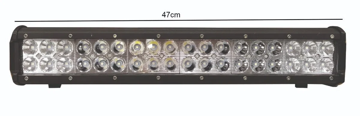 Goodyear - Barra LED 18.5 Pulgadas 108W para Coche y Camión 12V/24V, 7560 Lúmenes, 36 LED, Luz Blanca 6500K, IP67, Aluminio, Iluminación Auxiliar Off Road