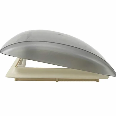 Pro-Styling MPK Vision Vent S - Vidrio transparente tintado - Techo de techo - 28 x 28 cm - Con persiana + red (negro, aerodinámico, plástico, montaje con tornillos, para coche, furgoneta, vehículo
