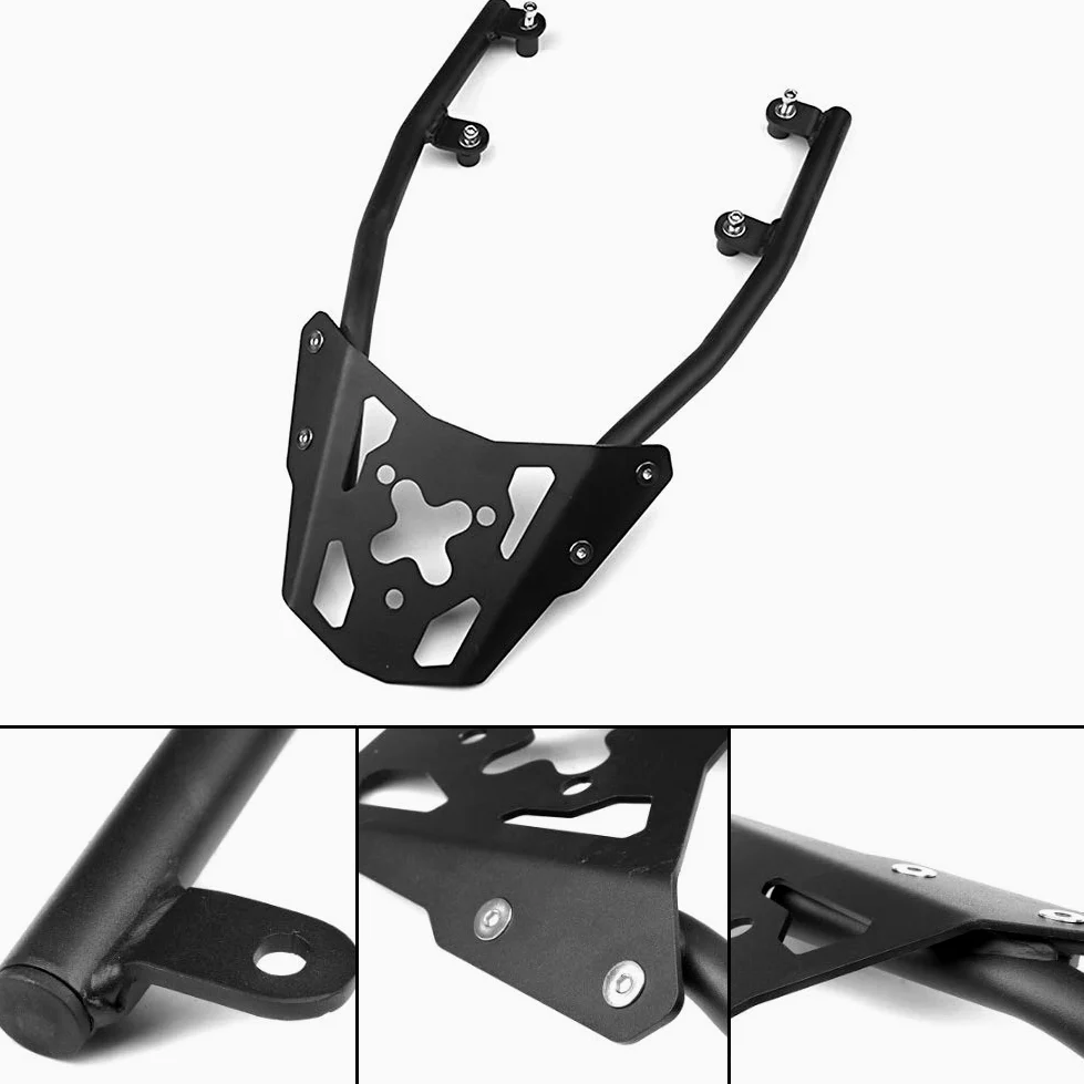 Cocoarm Soporte de Soporte de de Estante de Equipaje Trasero de Motocicleta para Z650 17-19 Instalación Fácil de Acero Inoxidable Aumento de Espacio de Almacenamiento