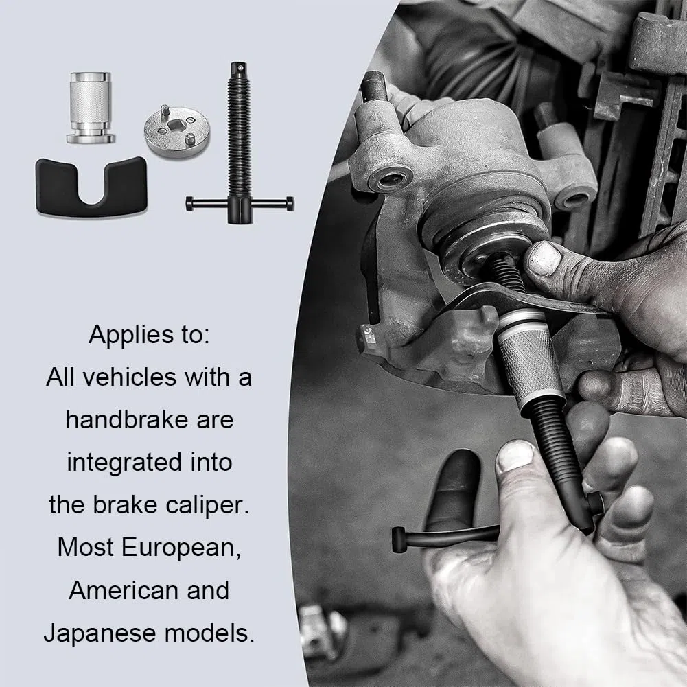 Reposicionador De Pistones De Freno, Piston De Freno Herramienta, Brake Caliper Tool, Brake Caliper Compression Tool, para reemplazo de Pastillas de Freno, reparación de Cilindros de Freno
