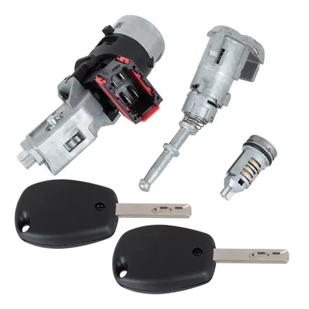 Cerradura de cilindro de bloqueo, para Opel para Movano B, para Renault III Trafic II para CLIO para Kangoo 2010-, repuesto de metal con 2 llaves
