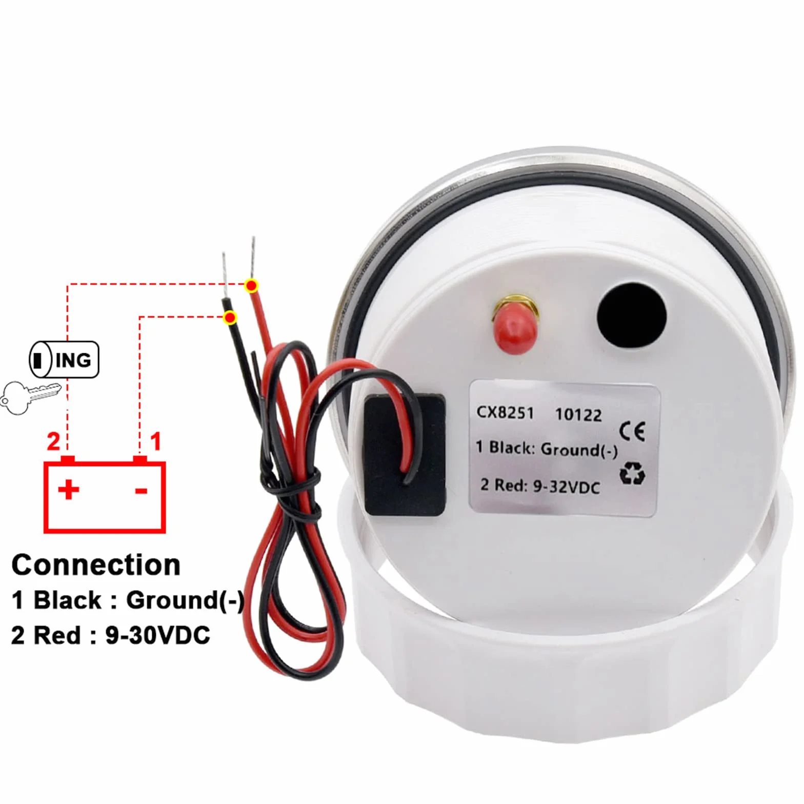 85mm Velocímetro GPS TFT Ajustable Mph Nudos Km/h Velocímetro odómetro digital con antena GPS para Barco Coche Autocaravana RV