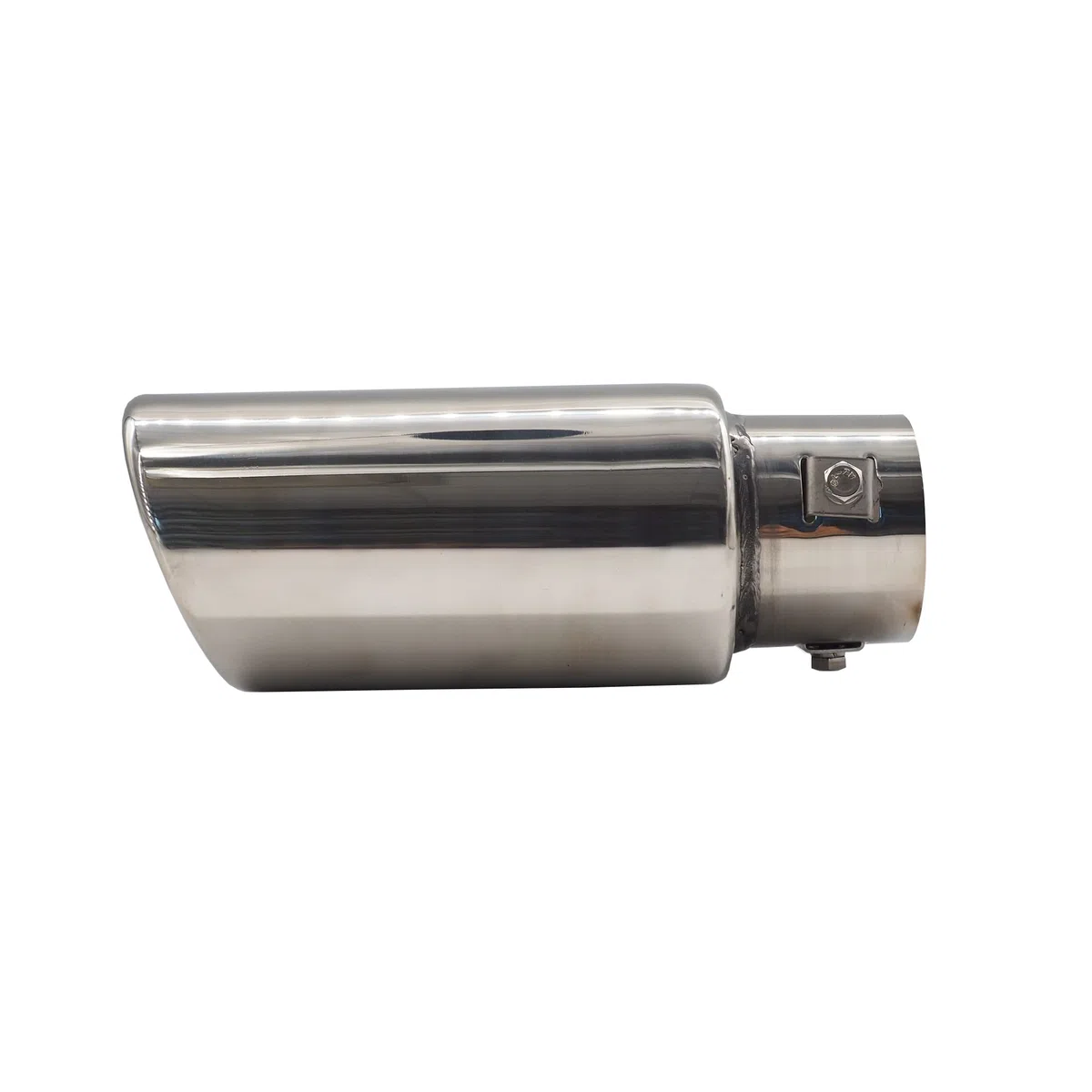 Simoni Racing Cola de Tubo de Escape Deportiva Cuadrada Inclinada Acero Inoxidable - 140x80xL240mm - Montaje ->57mm