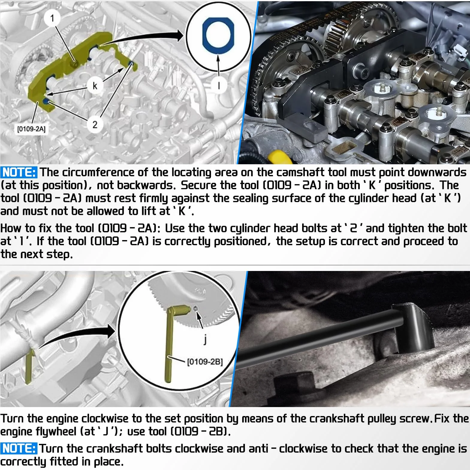 KAOLALI Kit de Herramientas de Ajuste del Motor, alineación del árbol de levas del Motor Herramienta de sincronización con Apto para Citroën Peugeot PSA Toyota 1.0 1.2 VTI/VVT/GDI PureTech EB0(ZMZ)
