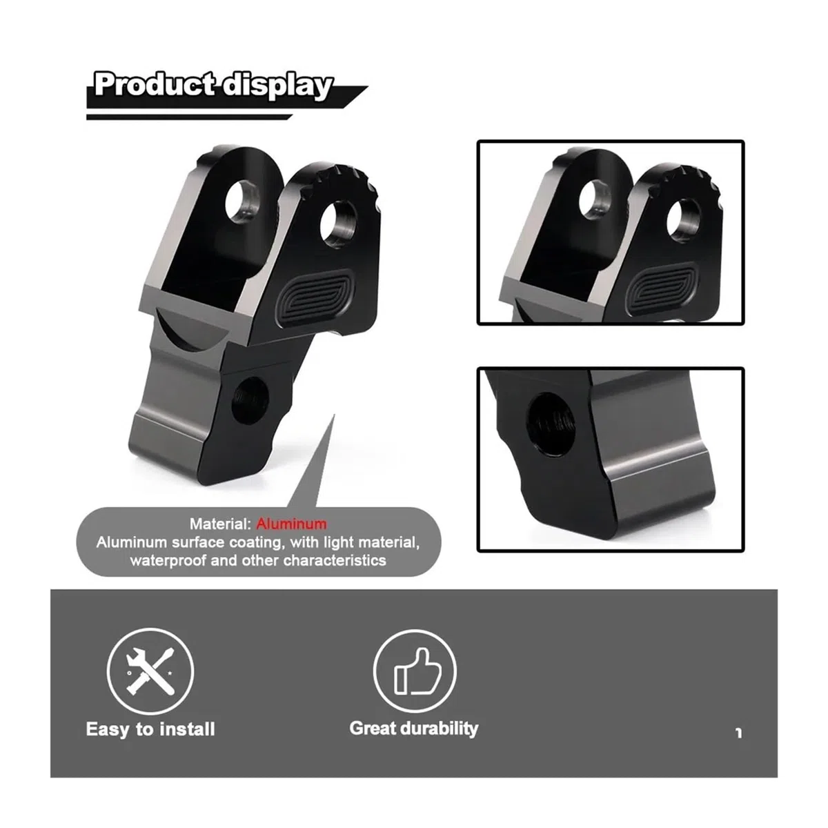 Kit de Enlace de Descenso Compatible con VERSYS 650 2016 2017 2018 2019 2020 2021 2022 2023 Suspensión de caída de palanquilla Inferior Trasera de Motocicleta