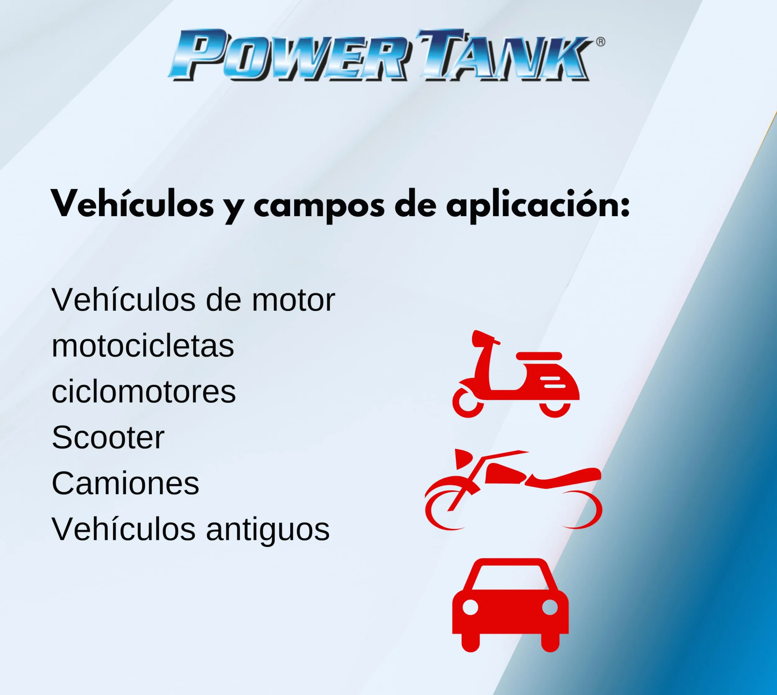 POWER TANK BLANCO CERAMICO - Tratamiento Tanque Deposito Moto (20/25 LT) Kit Mediano 700 g para Interior Tanque Elimina Óxido Repara Protege Tanques Oxidados de Autos Vespa Época con Antioxidante