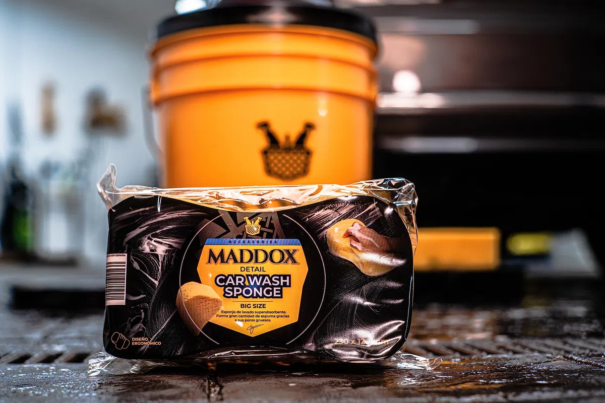 Maddox Detail - Esponja Superabsorbente Lavado Coche y Moto Car Wash Sponge | Esponja de alta absorción alta eficiencia y Protección para tu Vehículo Alta Protección Versatilidad en el Lavado