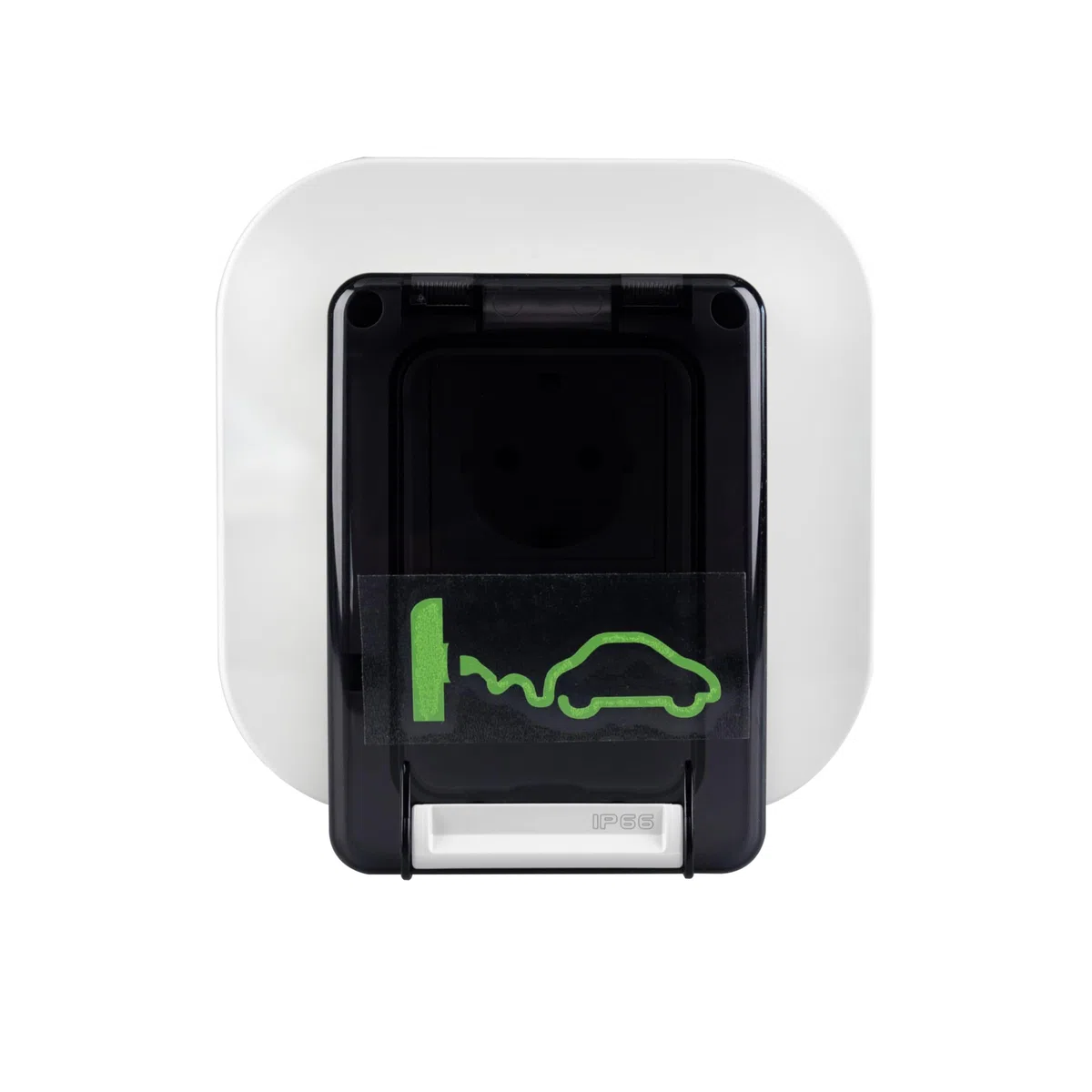 Enchufe de carga impermeable IP66 para coche eléctrico e híbrido, estación de carga Schuko con cerradura, calidad UE (empotrada)
