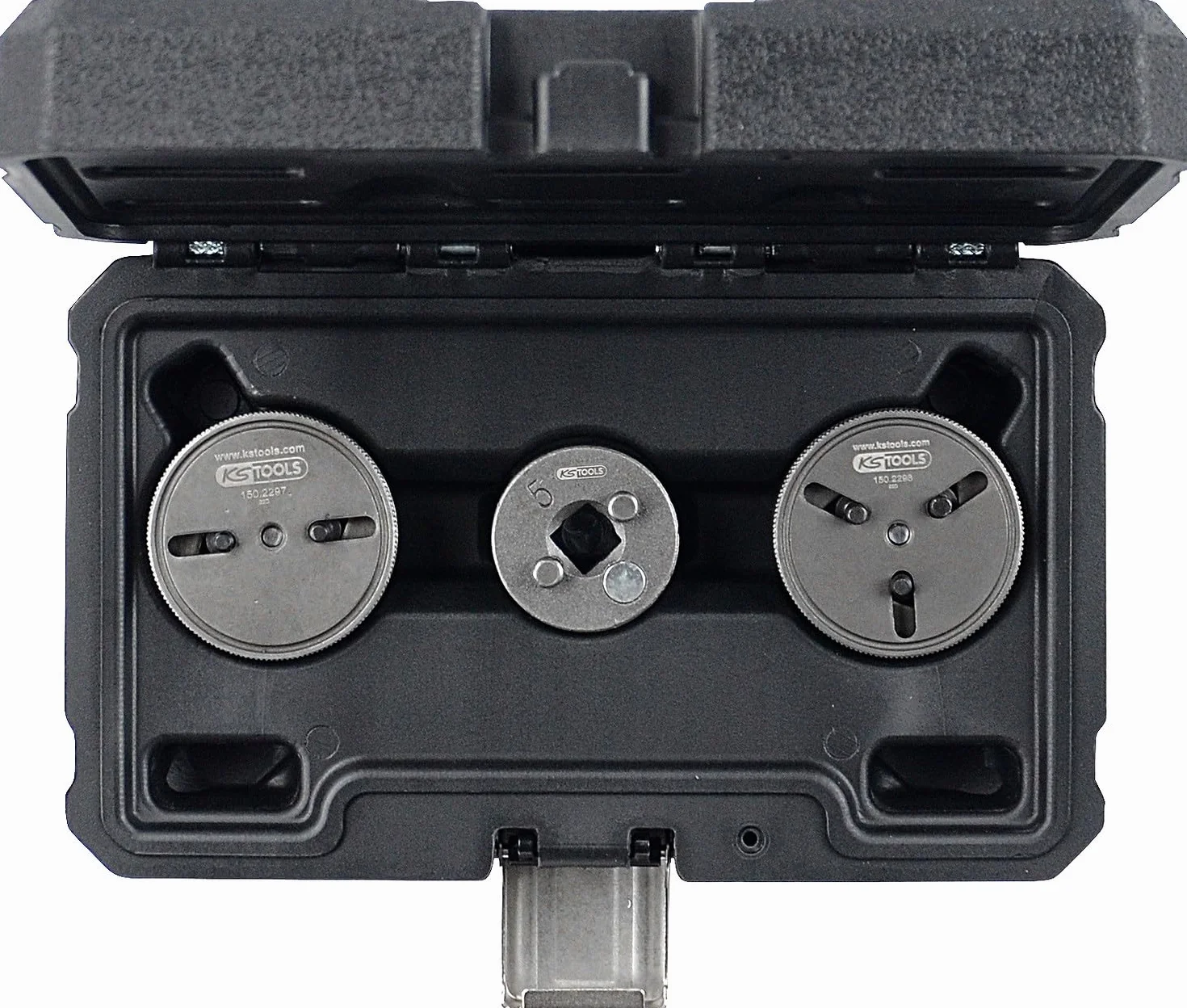 KS Tools 150.2295 Juego de adaptadores de herramientas de reposición de pistones de freno, 3 pzs